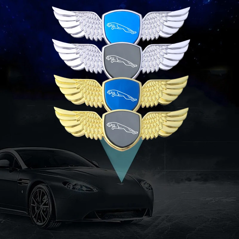 

Auto Front Bonnet Sticker Wings Shape Emblem for Jaguar XF XFL XJL XE XEL XK XKR XJ6 I Pace Fpace Epace Stype Ftype Car Styling