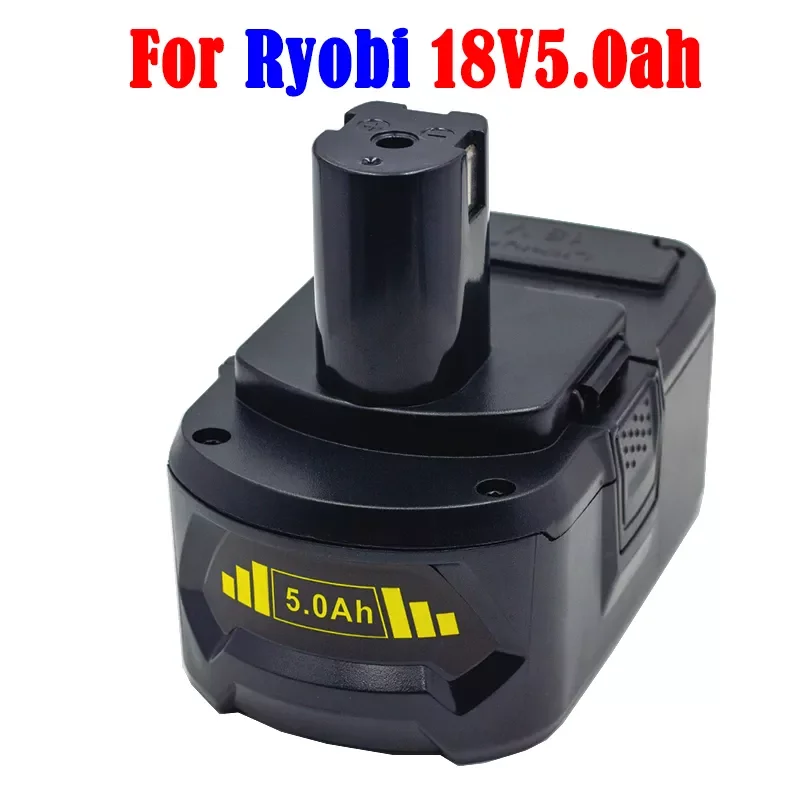 

Литий-ионный аккумулятор для Ryobi ONE +, 18 в, 5,0 Ач, беспроводной Электроинструмент BPL1820, P108, P109, P106, P105, P104, P103, RB18L50, RB18L40