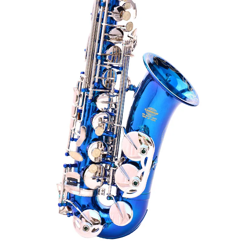 

Blue Of Silver With Nickel Plated Brass Alto Instrument Accessories Professional Eb OEM China Sax Saxophone Alto