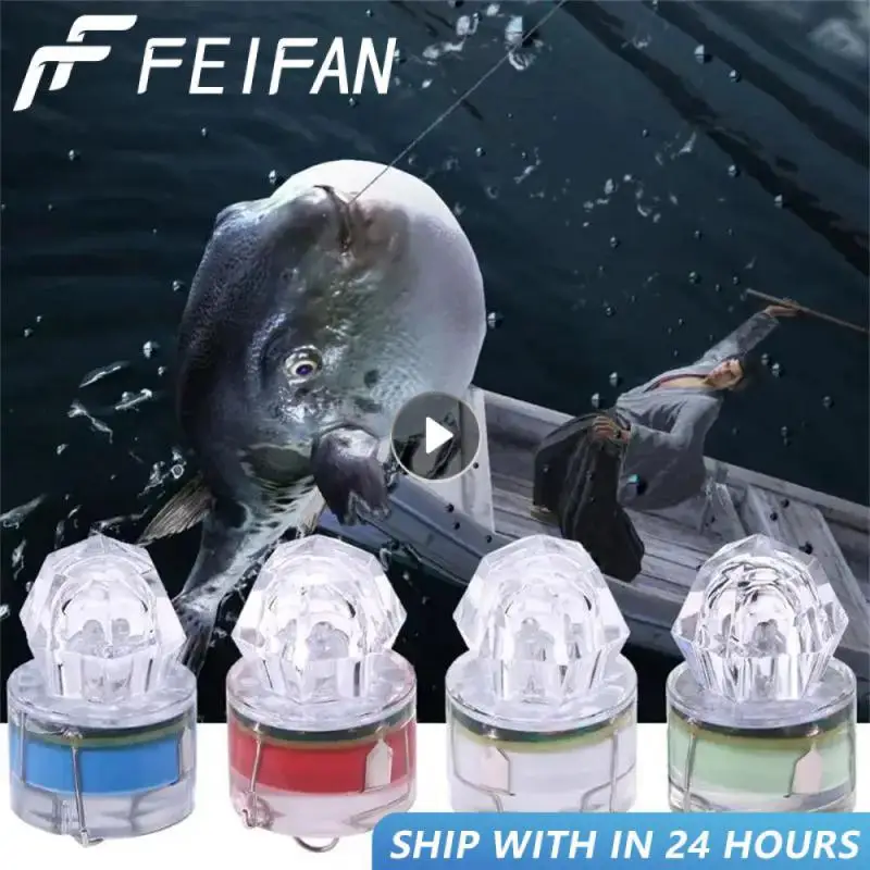 1 шт. Водонепроницаемая светодиодная мини-приманка для рыбной ловли из