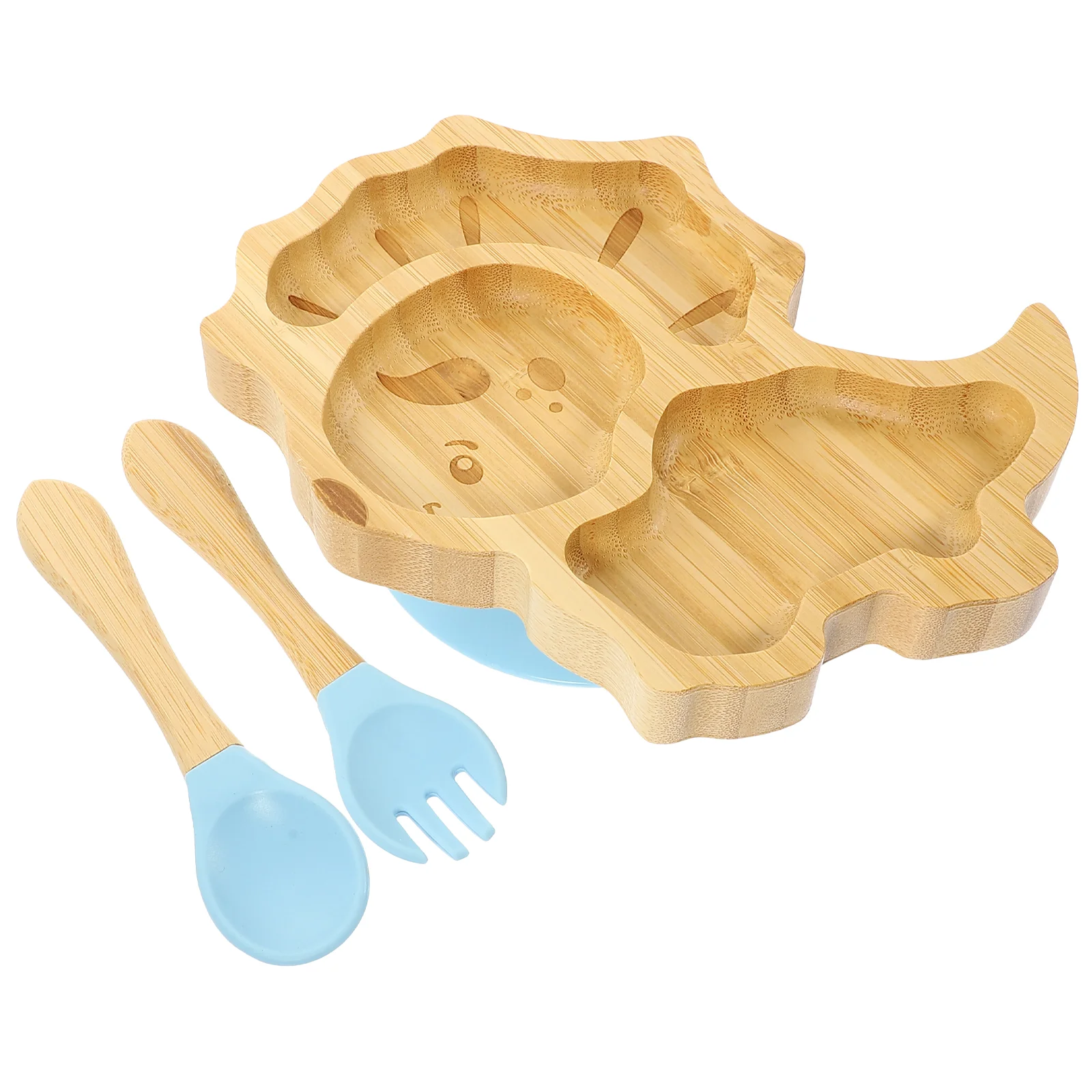 Бамбуковая посуда костюмы для детей ложка вилка силикагель малышей детские