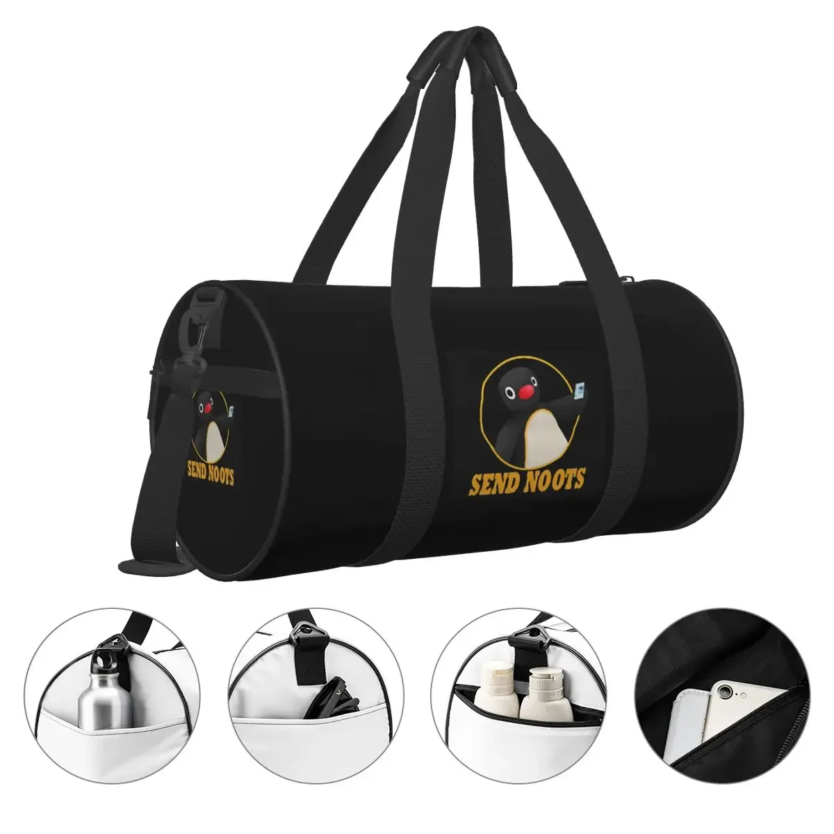 Фото Pingu Pinga Penguin TV Большая спортивная сумка Водонепроницаемая дорожная сумка Duffle Сумки Сумка для фитнеса №4