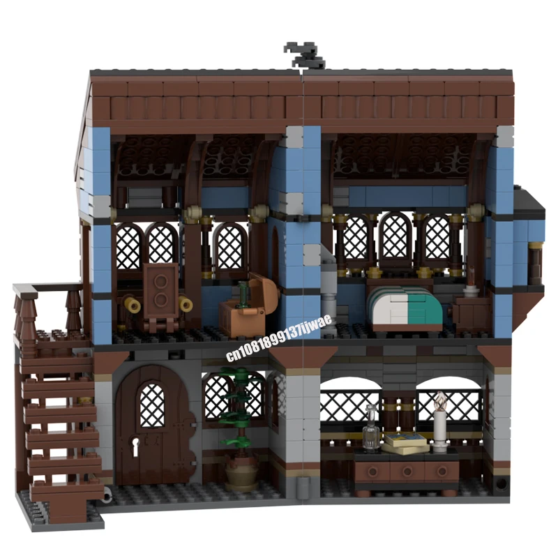 2137 шт. европейский средневековый рынок деревня вид на улицу сделай сам ретро