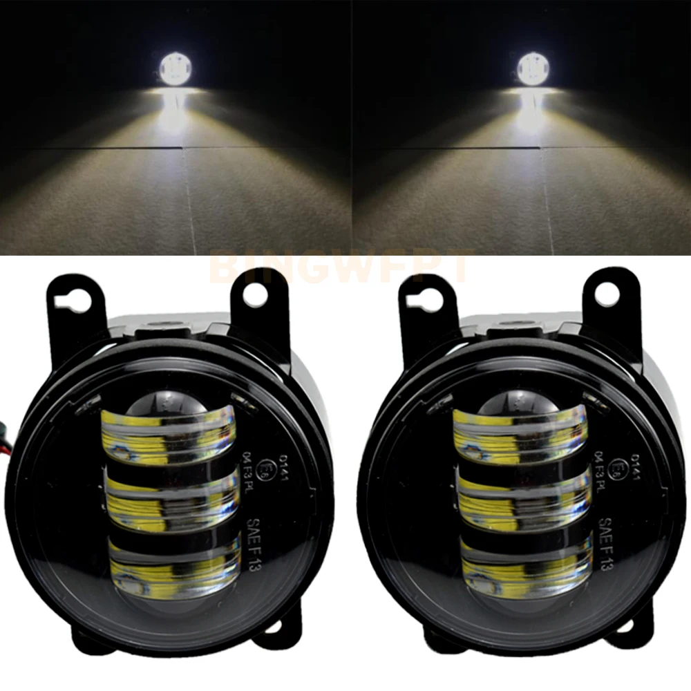 

Противотуманные фары для Nissan Safari, патруль Y61 Facelift 2005 2006 2007-2009, светодиодные чипы, противотуманные фары H11 12 В, Галогенные Противотуманные светильник s DRL, противотуманные фары