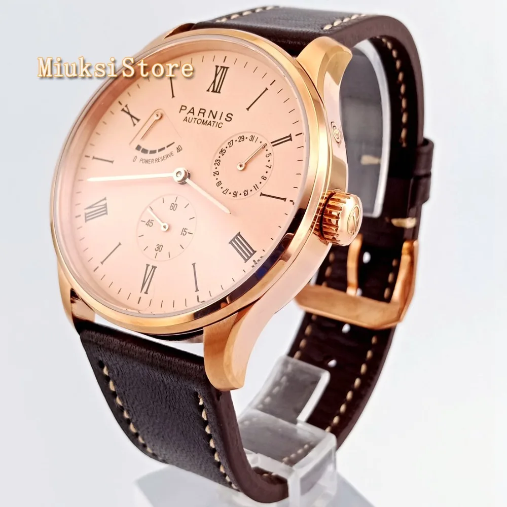 Часы мужские механические с автоподзаводом и кожаным ремешком 41 5 мм - купить по