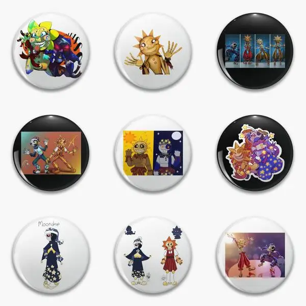 Fnaf кнопка в виде Луны Moondrop Защита от солнца мягкая настраиваемая булавка для