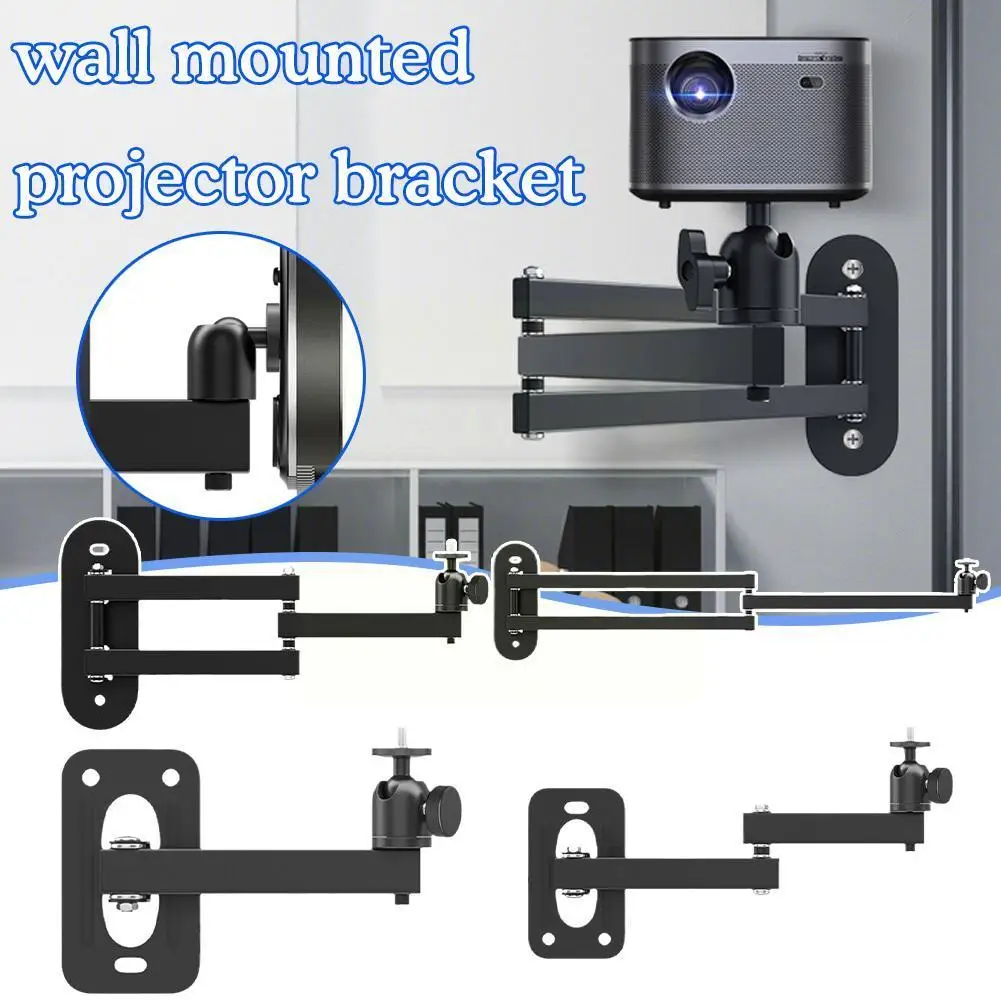 

Projector Wall Mount Bracket Boom Arm Stand Aluminum Alloy for Universal 1/4 Inch Screw Hole Item XGIMI TD 3Kg Loading Capa Z0J2