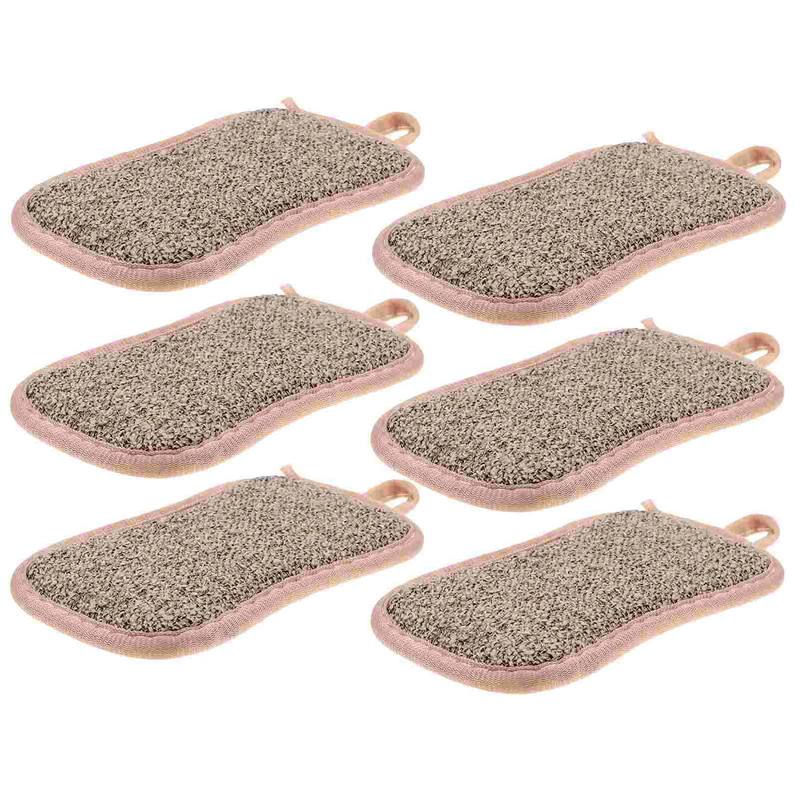 

6 Pcs Cleaning Sponges Sink Scrub Pads for Dishes Non-stick Oil Washing Kitchen Supplies Scrubber