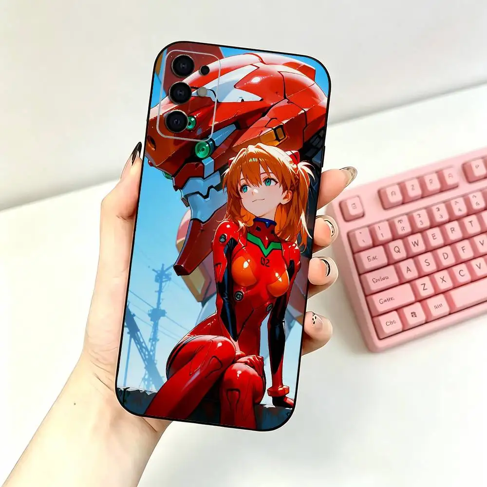 Фото Мягкий черный чехол для телефона POP Anime A-Asuka E-Eva для Samsung S26,25,24,21,22,21,20,10,9,8,7,6Ultra,Plus,Fe, Lite №2
