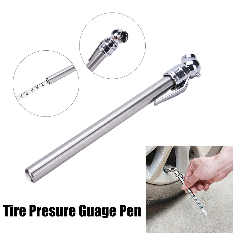 

Portable Mini Tire Pressure Gauge Digital Display Automobile 5-50PSI Stainless Steel Motorcycle Meter Tyre Tire Pressure Pen