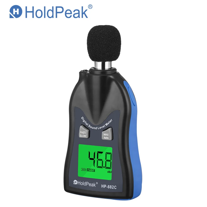 HoldPeak HP-882C измеритель уровня звука цифровой шума ЖК-экран голосовой опишите метр
