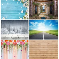 vinyl custom photography backdrops props flower wall planks landscape photo studio background 2235 jt 01
