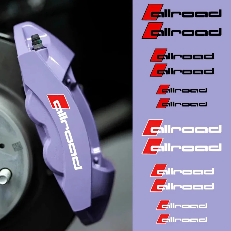 6 шт. наклейка на тормозной суппорт автомобиля термостойкие наклейки для Audi allroad A3