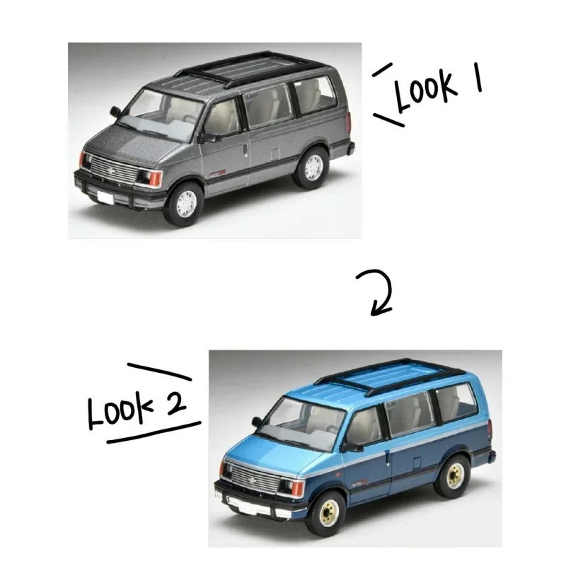TAKARA TOMY TLV 1:64 N325a N325b Chevrolet Astro LT AWD миниатюрная модель сжатого вала из сплава игрушка