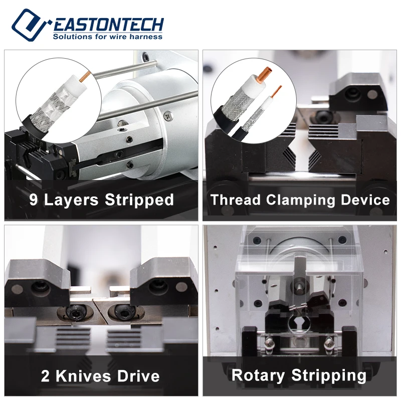 Полуавтоматическая педальная машина для зачистки коаксиального кабеля EW-06F