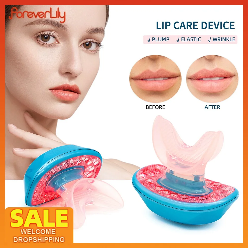 

Lip Plumper Device Rechargeable LED Light Therapy Lips Enhancer Restore Lips Elastic Anti-age Silicone Lips Care Beauty Tools