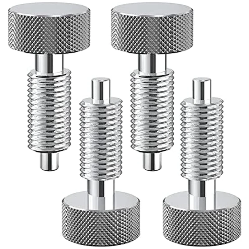 

4 PCS Hand Retractable Spring Plunger Retractable Spring With Knurled Handle, For Rolling Toolbox