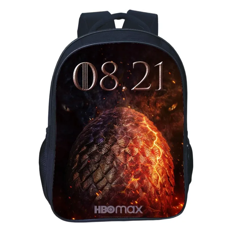 

Школьный рюкзак с принтом дракона для мальчиков и девочек, повседневный ранец с принтом дракона для студентов, сумка для книг для ролевых иг...