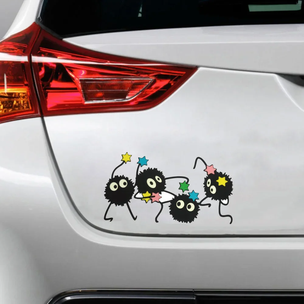 Мультфильм Сажа Сприйт автомобильная наклейка Ghibli аниме водостойкая Susuwatari авто