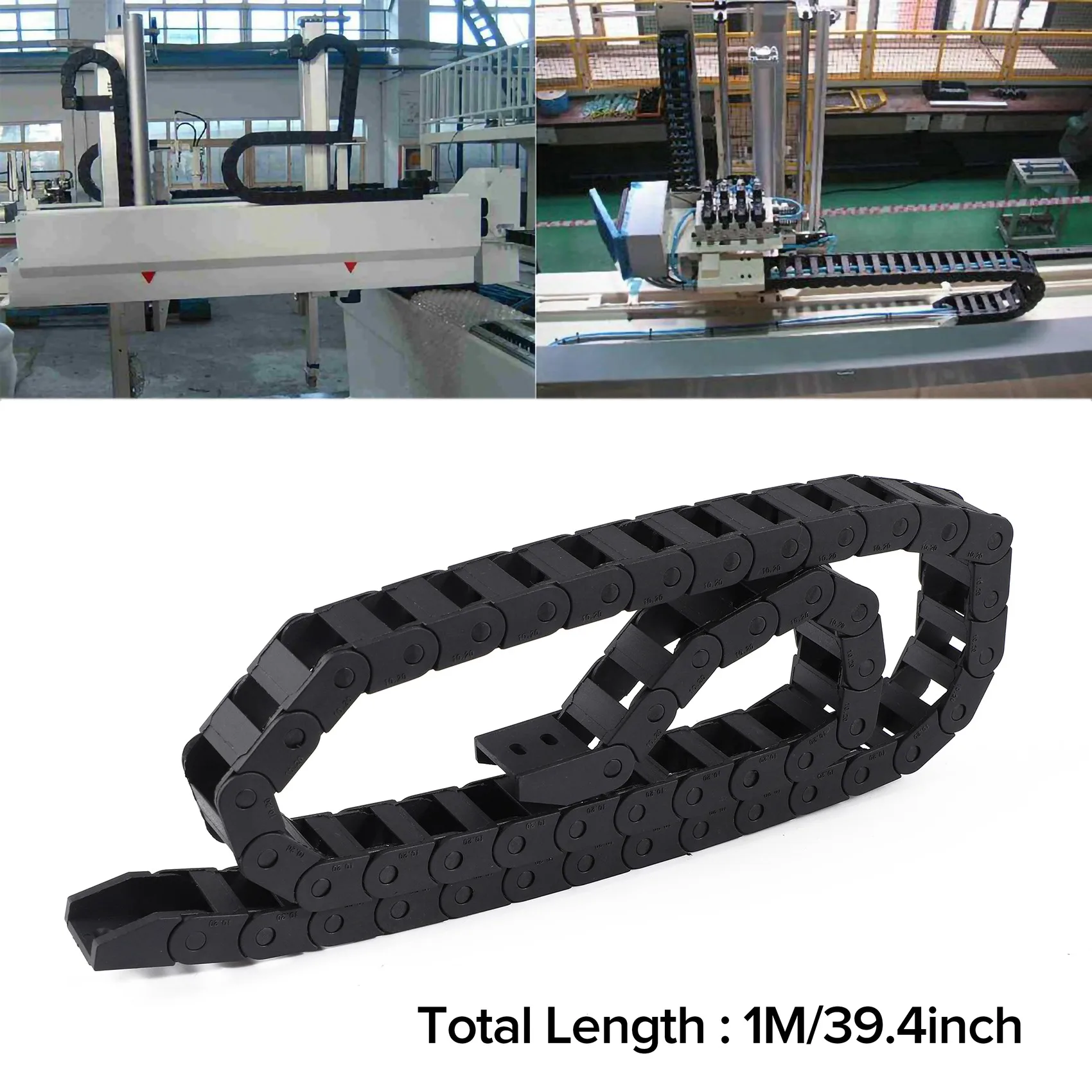 10 x 20 мм 1 м открывающаяся с обеих сторон пластиковая цепь для перетаскивания