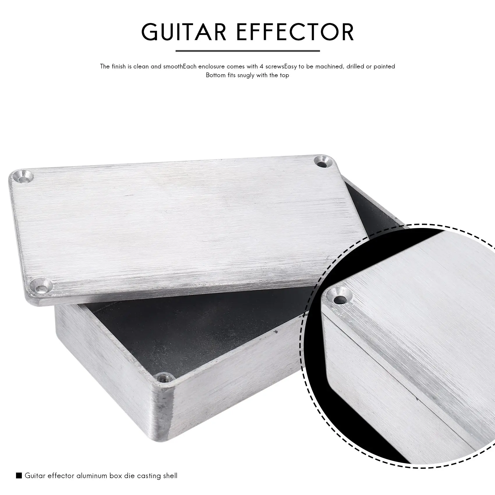 5 шт. педаль эффектов для гитары алюминиевый корпус педали DIY комплект гитарных