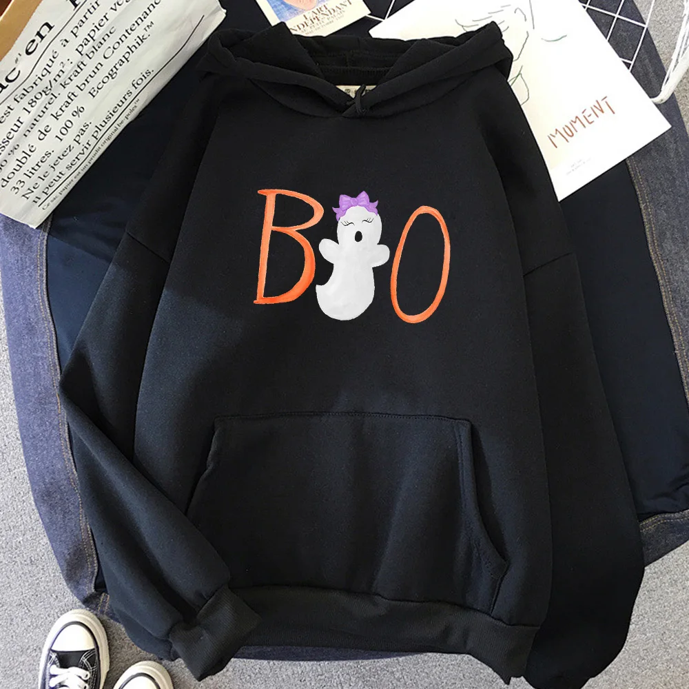

Женские толстовки Boo, сезон осень, свитшот, одежда для Хэллоуина, худи с принтом тыквы, женская одежда в готическом стиле