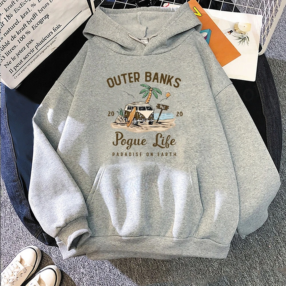 

Fashion Coat Hoodie Outer Banks Pogue Life Hoodies Hip Hop Sweatshirt Boy Coat Unisex Autumn Winter Warm Hooded Pullover