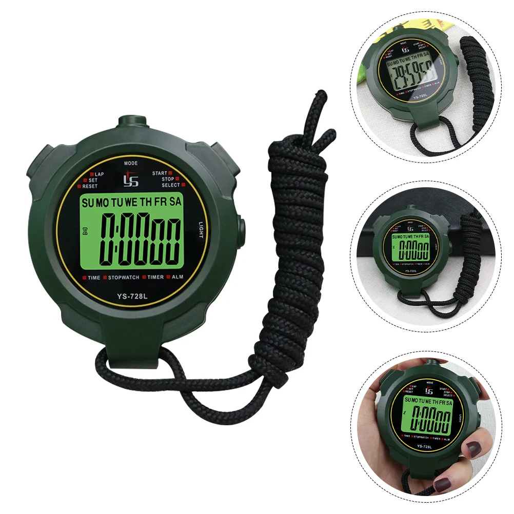 

Stopwatch Timer Watch Handheld Digital Silent Large Display Electronic Water Resistant Stopfitness Chronometer