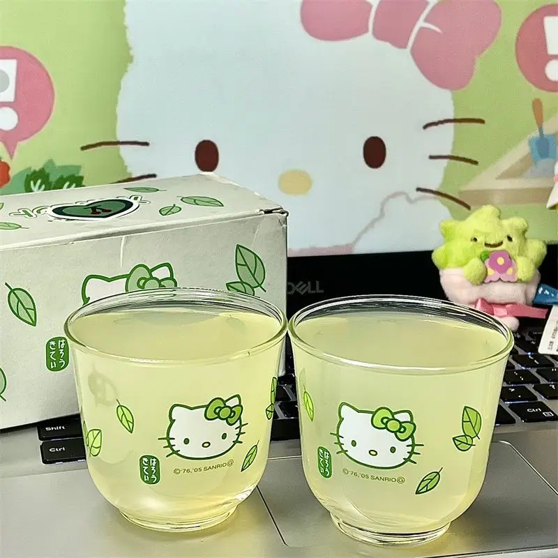 

Кавайная чашка для воды Sanrios, милые котята с рисунками из мультфильмов, ретро, стакан для молока, игрушки для девочек, подарки