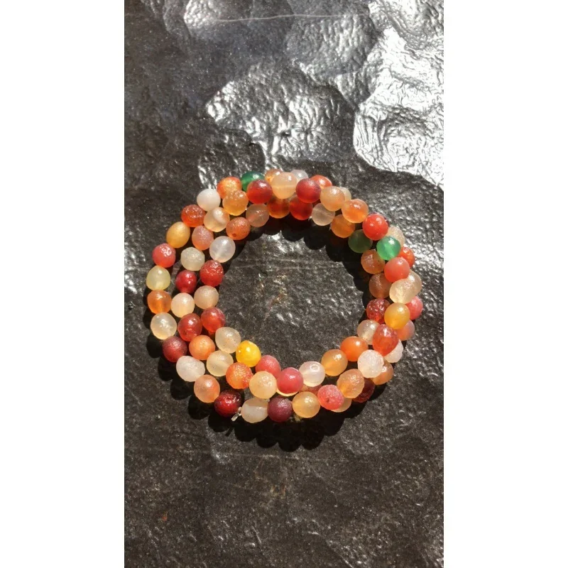 Alashan Gobi грубый камень цвета агата три круга орнамент в ручной упаковке