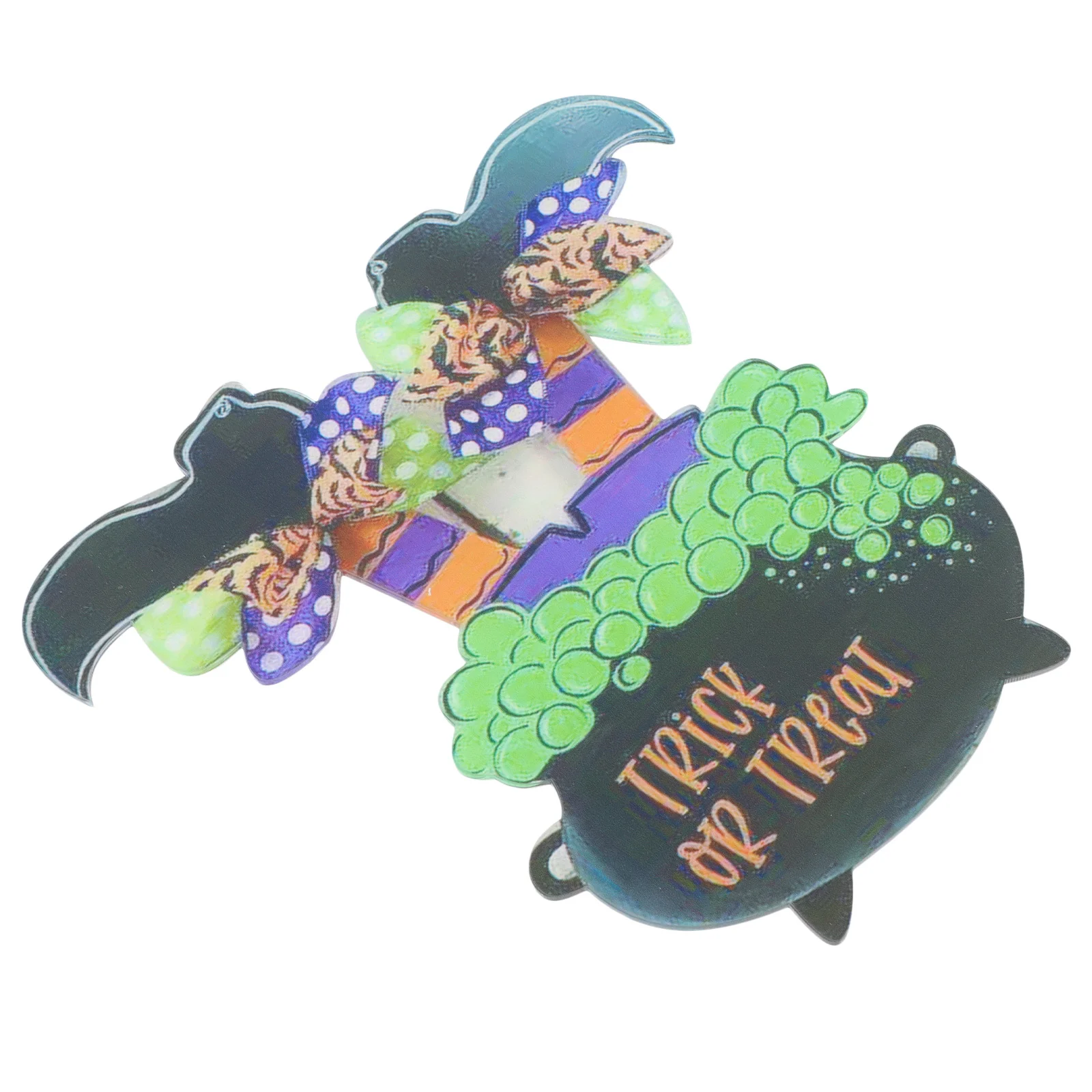 

Door Sign Pendant Witch Decoration Wall Acrylic Hanging Party House Plaque Decor Legs Trick Treat Or Welcome Haunted Decorative