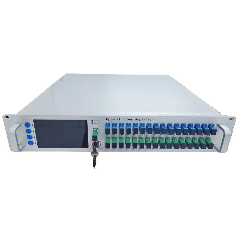 Оптический усилитель 2U XGPON 1550 нм 10G XGS-PON CATV EDFA WDM 16-портовый комбайнер для тройной