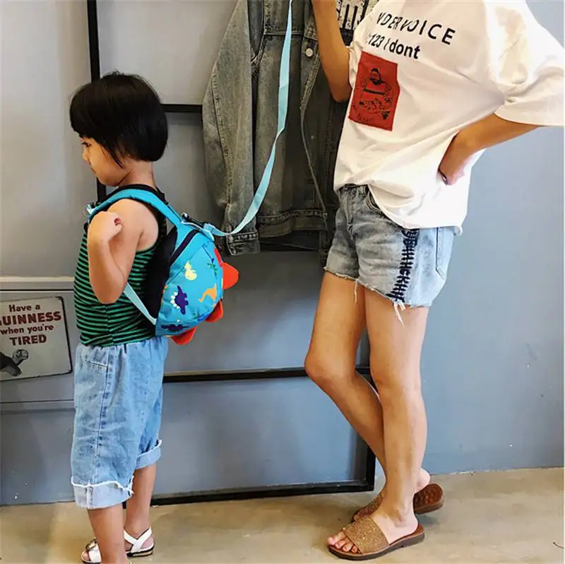 

Safety Harness Kids Cartoon Toddler Dinosaur Baby Backpack With Reins