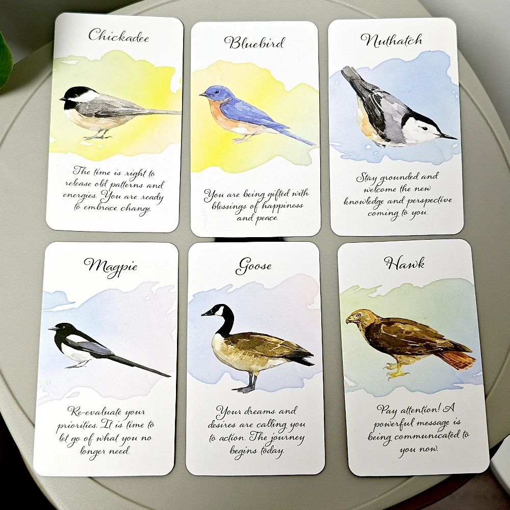 10 3*6 см Божественные перья Messenger Oracle Карточные игры 44 шт. Вдохновляющая колода для