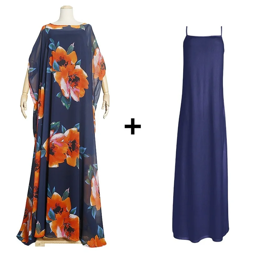 

Африканские платья с принтом Дашики для женщин, большие размеры, женское платье Boubou, летнее шифоновое платье-кафтан, длинное платье, женская...