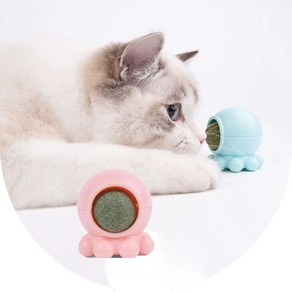 

Новые игрушки для кошек, Бубль, осьминог, вращающиеся мята для кошек, мята, интерактивные шары