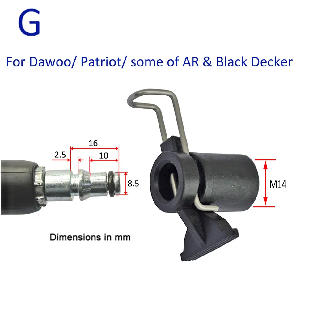 

Адаптер Для Шланга Высокого Давления G1/4 M14 Для Karcher Bosch AR Black Decker Nilfisk STIHL, Аксессуар Для Очистки Водой