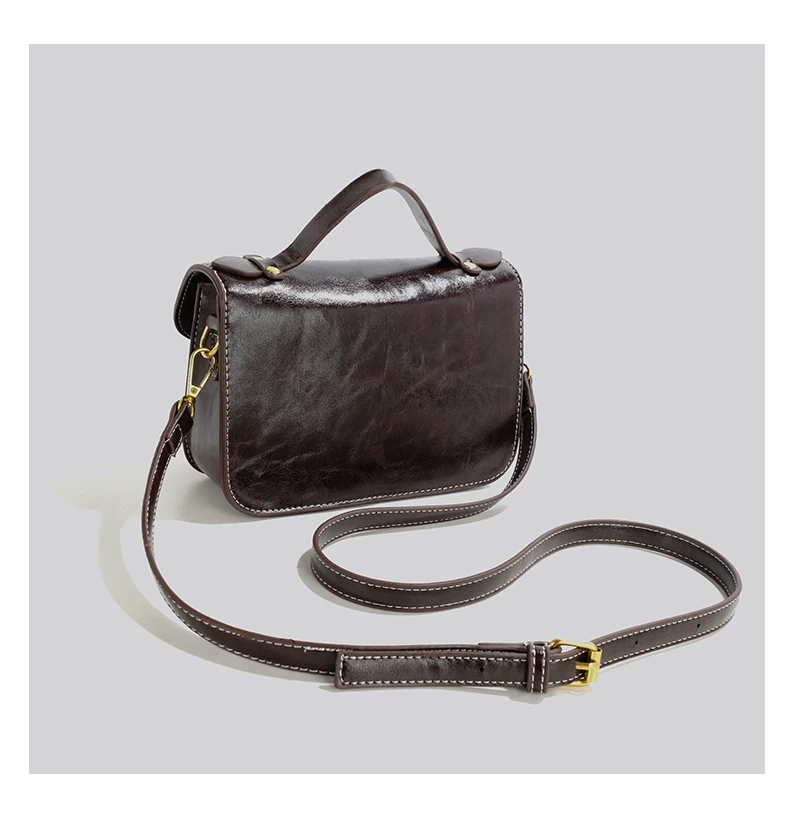 Сумка-мессенджер женская из экокожи винтажный саквояж на плечо в повседневном