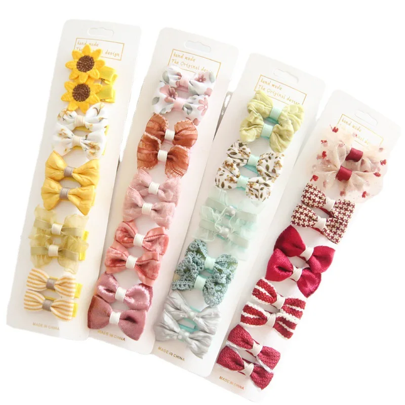 

10Pcs/Lot Girls Hair Accessories Candy Color Bow Hairpin Pet Hair Clips Butterfly Hairpins Hair Barrette Hairclip Cute Headdress