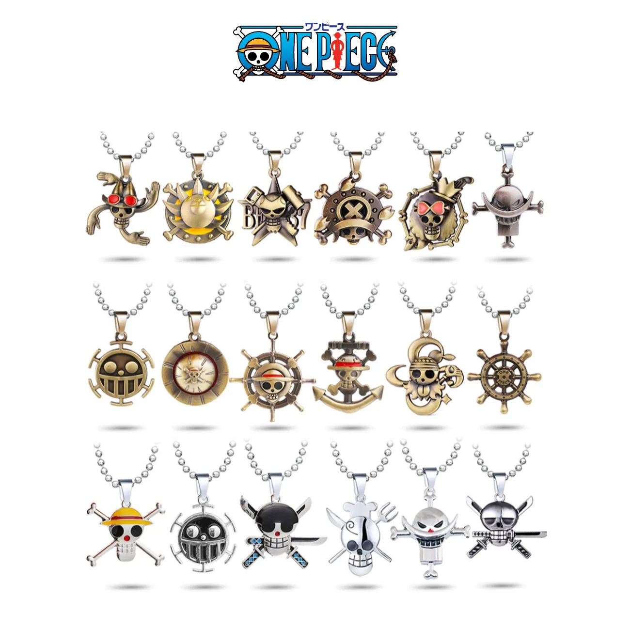 

One Piece Necklace Monkey D. Luffy Kawaii Original Anime Action Figure Free Shipping Items Children Toys Anime Peripherals Japan