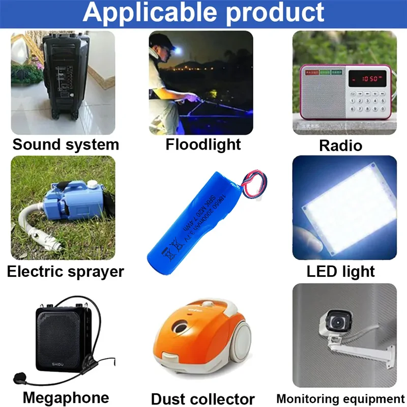 PURFIELD 3 7 В 2000 мАч литиевая аккумуляторная батарея 18650 литий-ионная с печатной