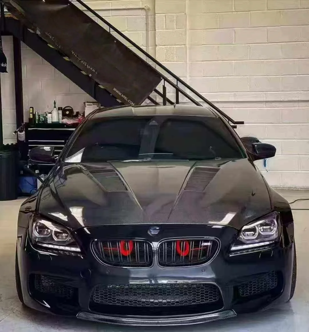Фото Капот двигателя Haman Style для BMW 6 серии F06 F12 M6 из влажного углеродного волокна, высококачественный карбоновый обвес, карбоновый кузов №3