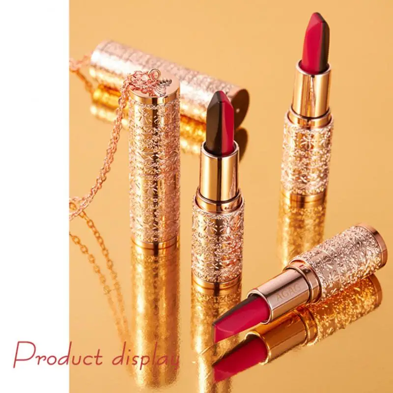 

AGAG Royal Lipstick Temperature Change Matte Not Easy To Fade Lip Tint Five-color Moisturizing Lip Makeup Tool Velvet Lip Gloss