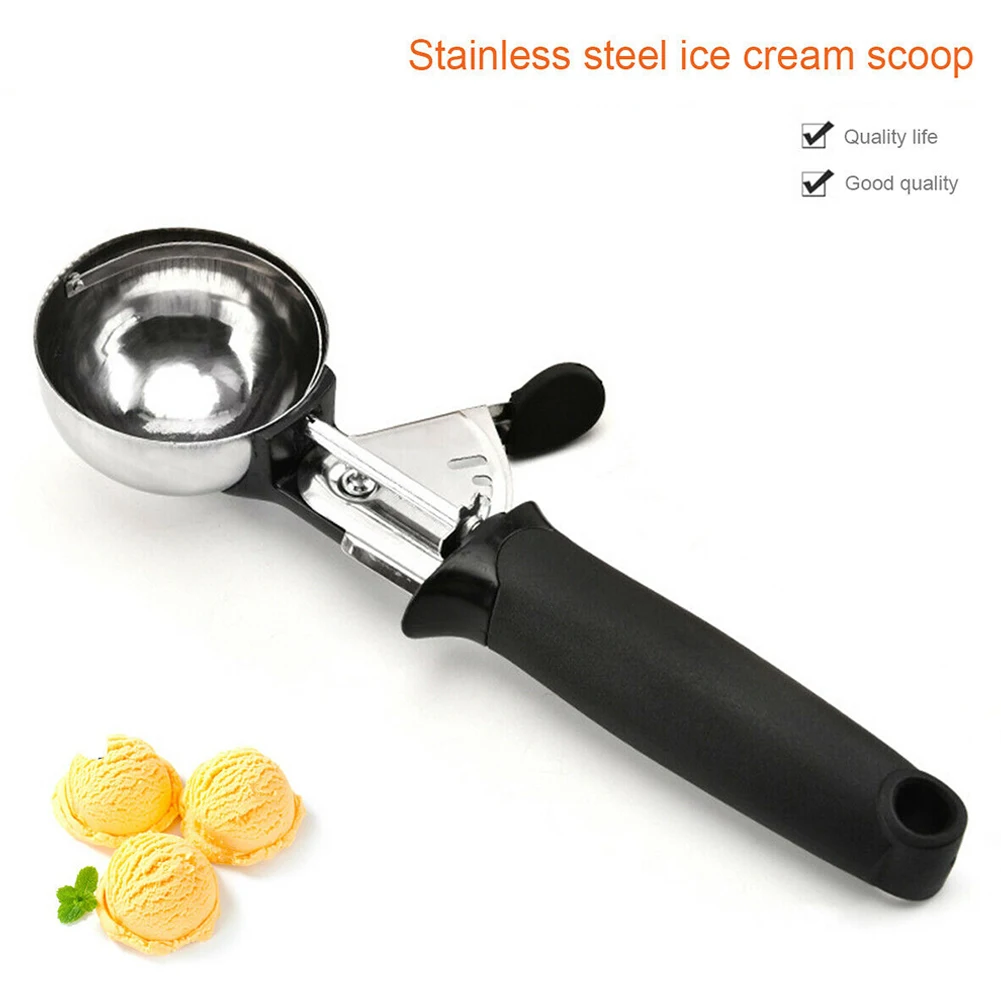 

Ice Ball Maker Ice Cream Spoon 1pc 1x 21.5*6cm Batter Black Easy To Hold Household Gadgets Long Handle Non-slip