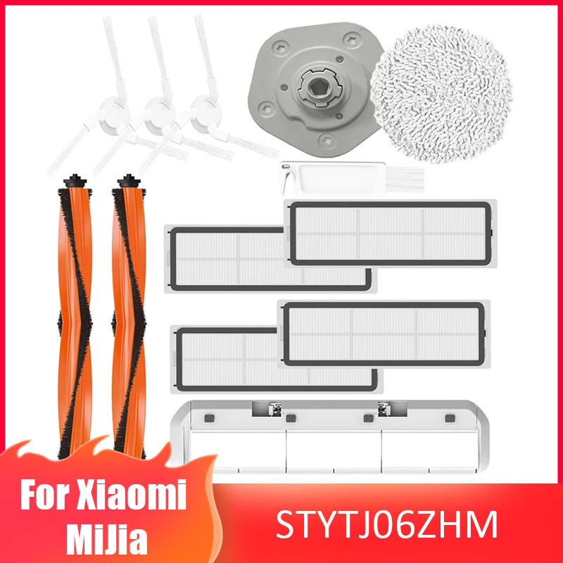

For XiaoMi Mijia Self-Cleaning Robot Vacuum Mop Pro STYTJ06ZHM Spare Parts Main / Side Brush HEPA Filter Mop Cloth Accessories