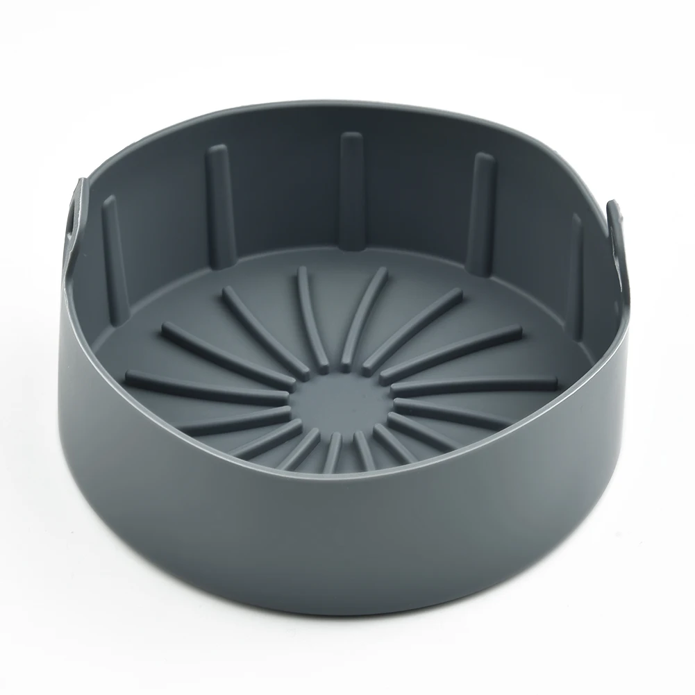 

Silicone Pot Air Fryer Baking Tool Grill Pan Thickened Grill Pan Dessert Fried For Chicken Baking Basket Kitchen Accessorie