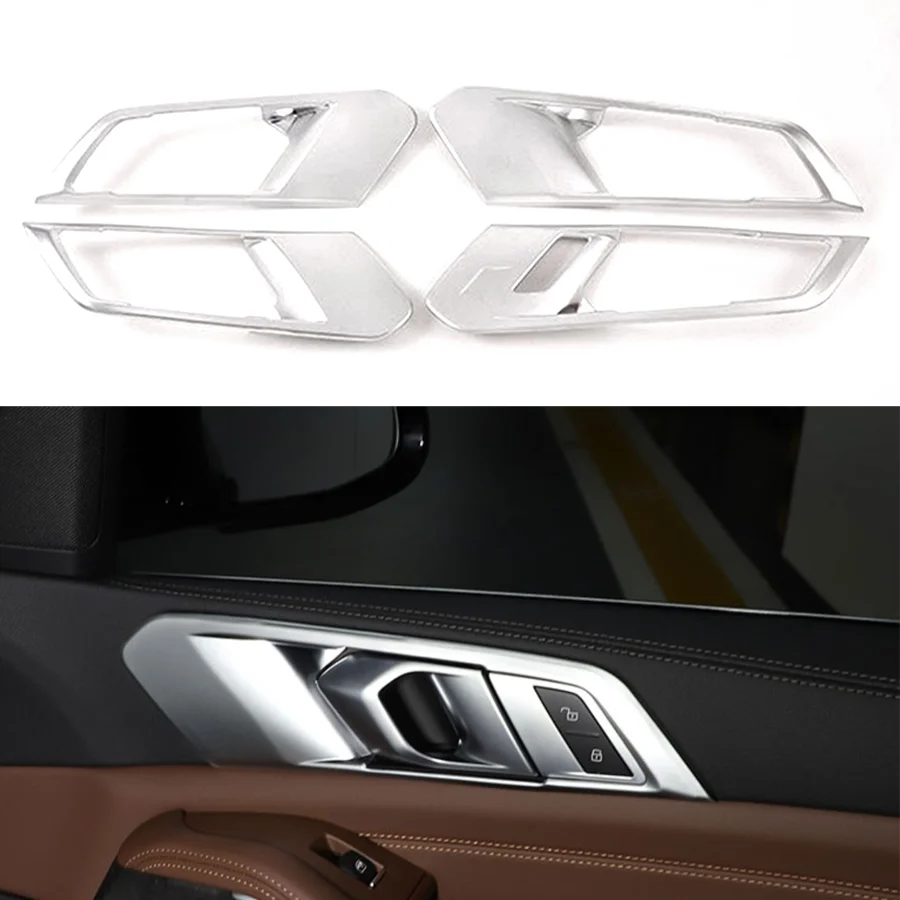 4 шт. Матовая Серебристая ABS внутренняя дверная ручка Wooeight декоративная Обложка