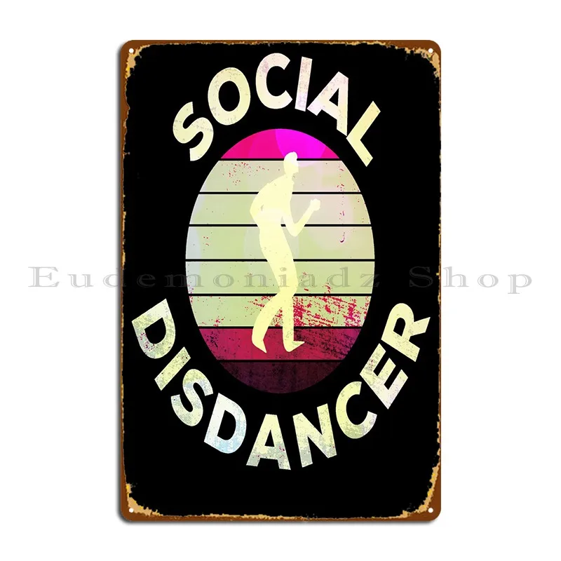 

Socialdistance Dance Metal Plaque Rusty Painting Personalized Designer Cinema Tin Sign Poster