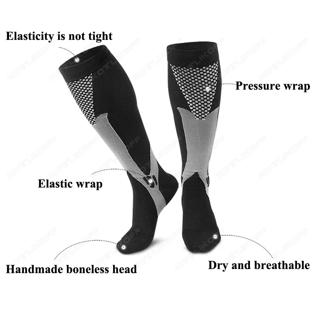 2 шт. компрессионные чулки прокладка для кровообращения акция похудения бега