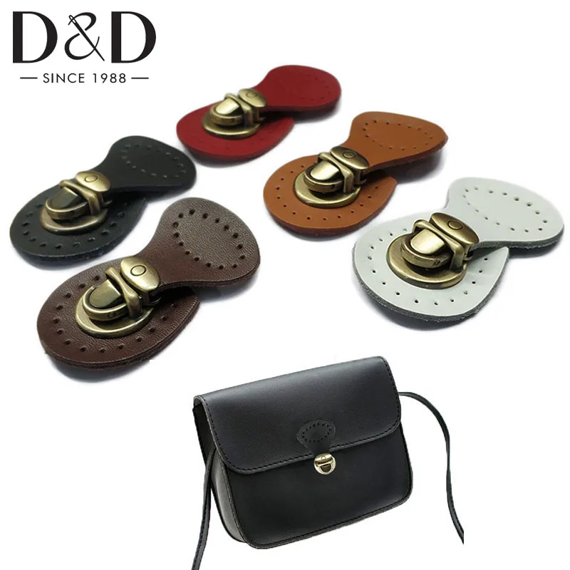 

1Pcs Leather Bag Lock Multicolor Button Fasteners Snap Buckles Replacement Handmade Bag DIY Clasp Accessorie
